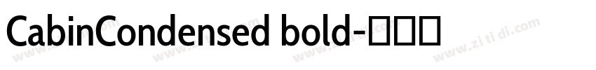 CabinCondensed bold字体转换